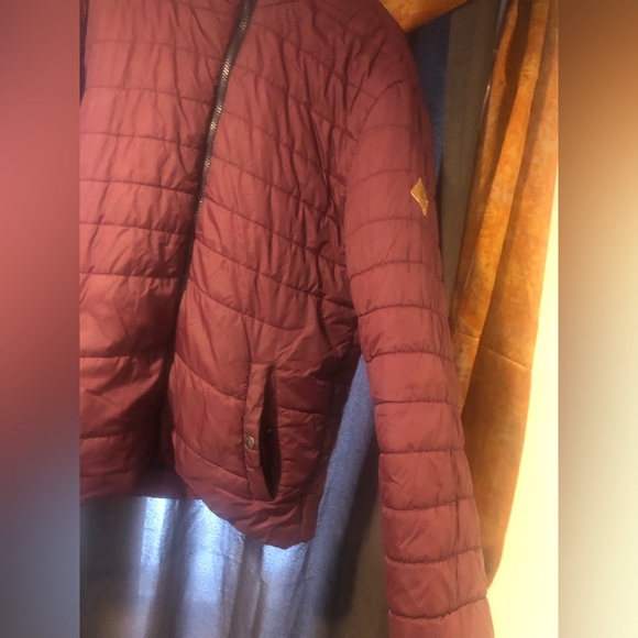 Jack & Jones F/W hooded Puffer jacket (Burgundy) - Picture 4 of 6